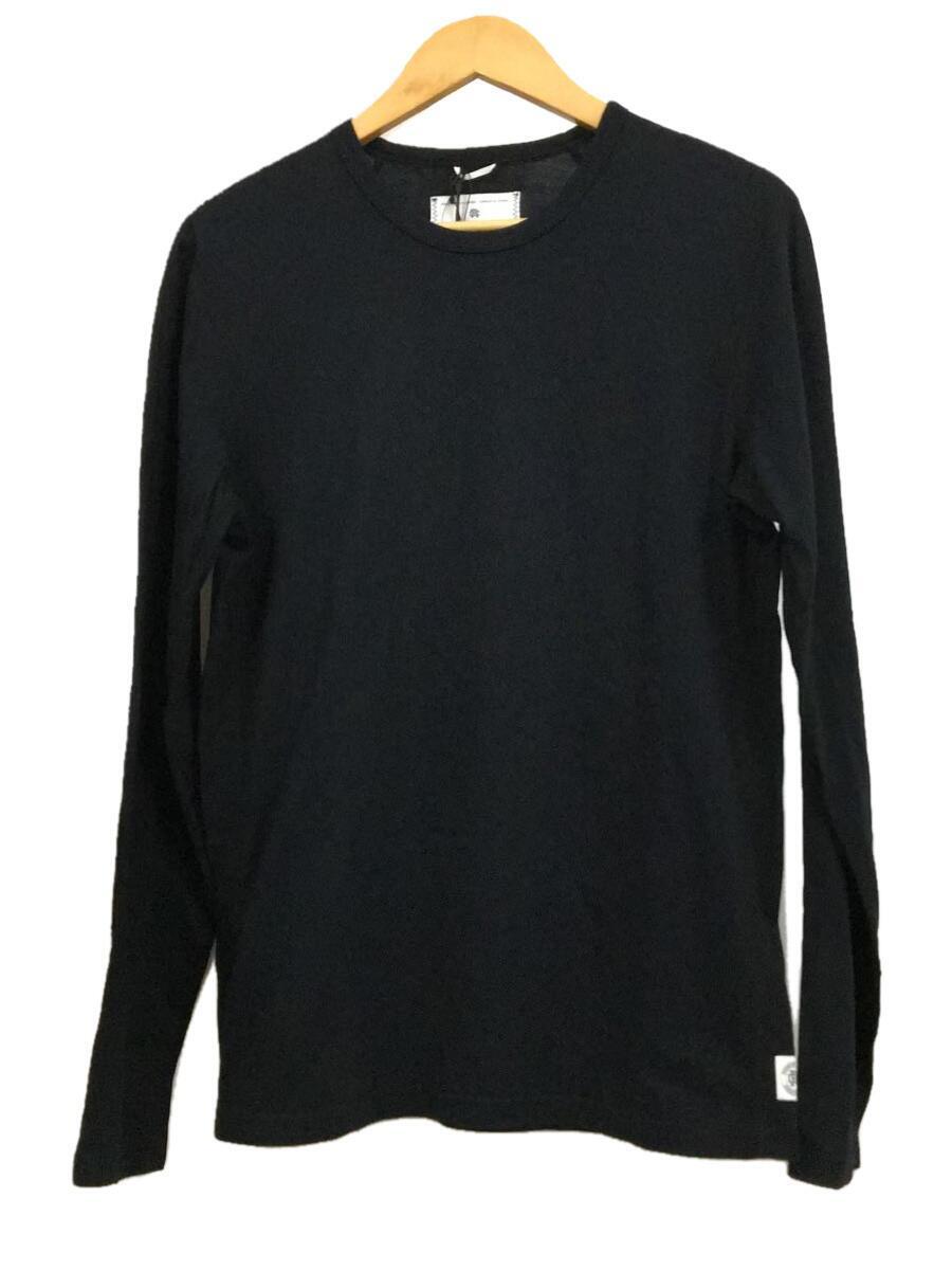 REIGNING CHAMP◆長袖Tシャツ/S/コットン/BLK