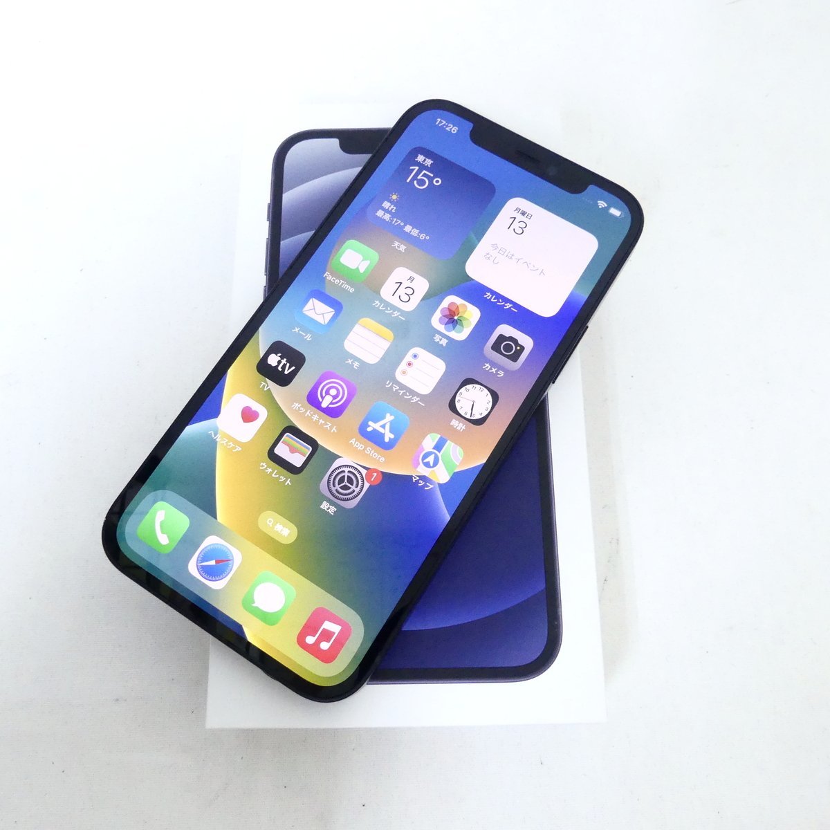 iPhone12 ブラック 128GB バッテリー最大容量86％ ソフトバンク版 SIM