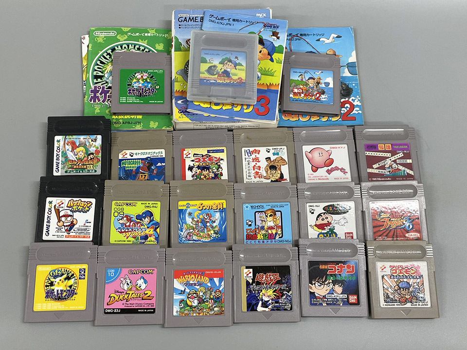 ゲームボーイ ゲームボーイカラー カセット まとめて 21本 ポケモン ダックテイルズ MARIO 幽遊白書 ジャンク