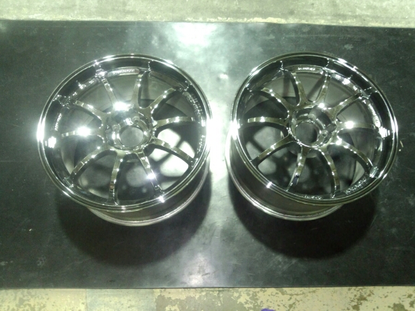 アドバンRS-Dブライトクローム！18×9J+35！2本セット！_1