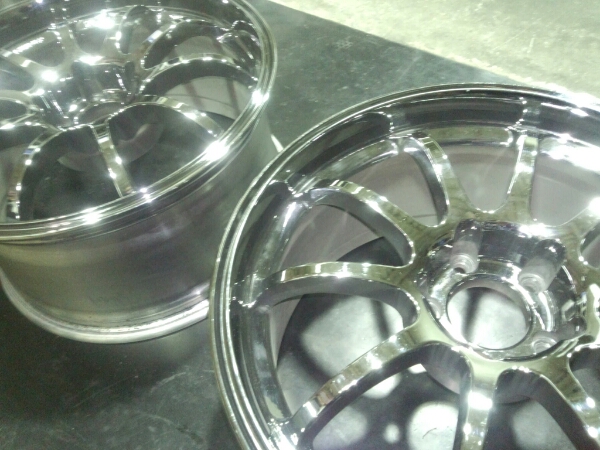 アドバンRS-Dブライトクローム！18×9J+35！2本セット！_2