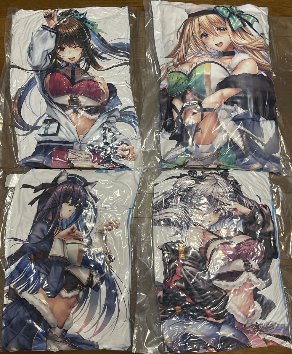 新品未開封 アマカノ２＋くじ A賞 BIGクッション 黒姫結灯 蔦町ちとせ 氷見山玲 咲來 全4種類セット FANZAオンラインくじ