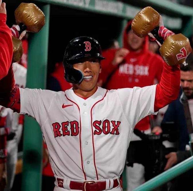 GE☆MLB初サイン会！吉田正尚2023年直筆サインNIKE製レッドソックス
