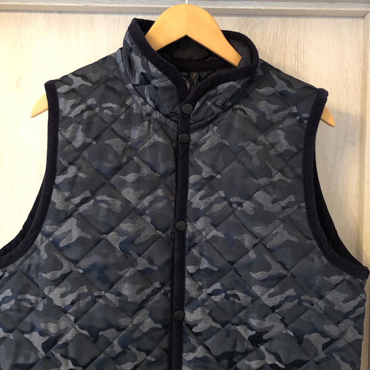 メンズ LAVENHAM×narifuri♢別注 カモフラ キルティング ベスト 40