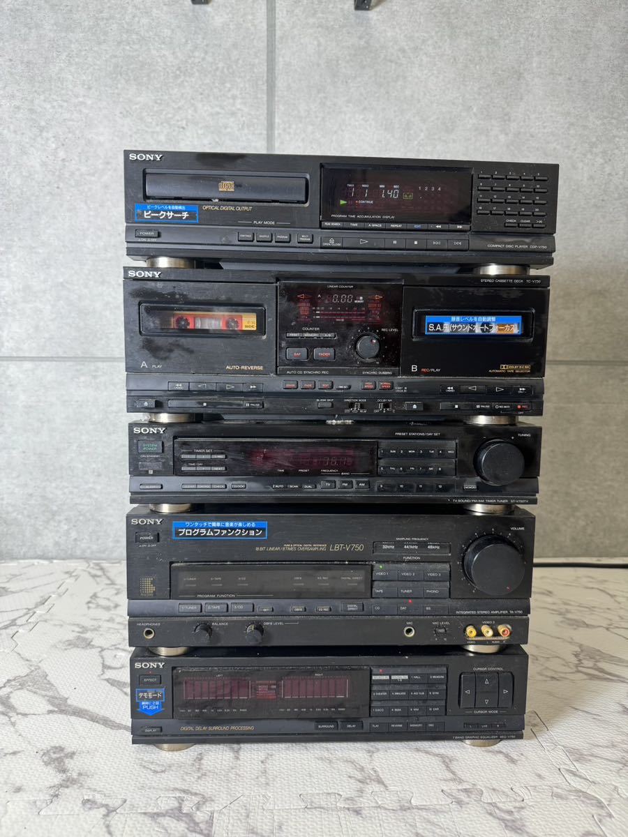 SONY Liberty LTB-V750コンポ5CD チェンジャー中古動作品 [0234 SONY Liberty LTB-V750コンポ5CD チェンジャー中古動作品 [0234