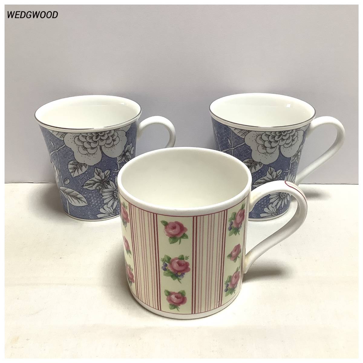 SALE，人気 WEDGWOOD ウェッジウッド マグカップ 3点セット(ウェッジウッド)｜売買されたオークション情報、yahooの商品情報をアーカイブ公開 - オークファン ウェッジウッド