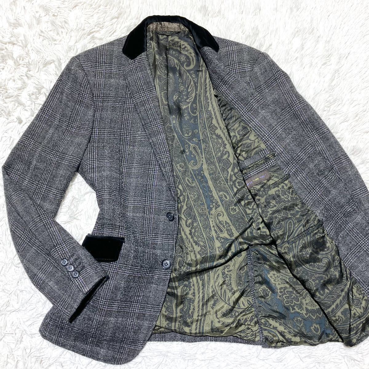 エトロ【頂点！！圧倒的高級感】ETRO テーラードジャケット ウール L 