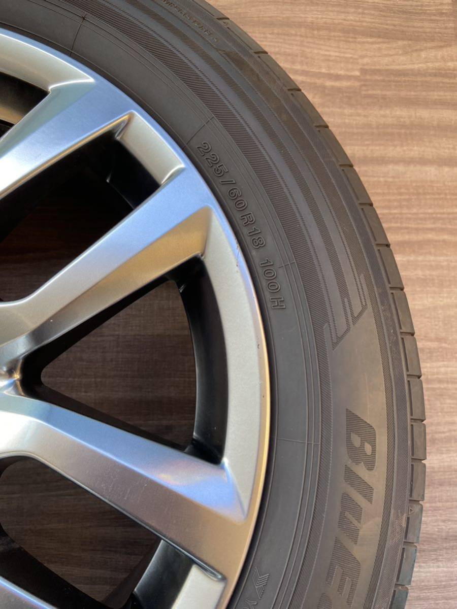 レクサスNX ホイールセット 4本 タイヤ 225/60/18 ヨコハマ　ブルーアース タイヤ20年製溝あり RAV4 ハリアーなどに 空気圧センサー込み！