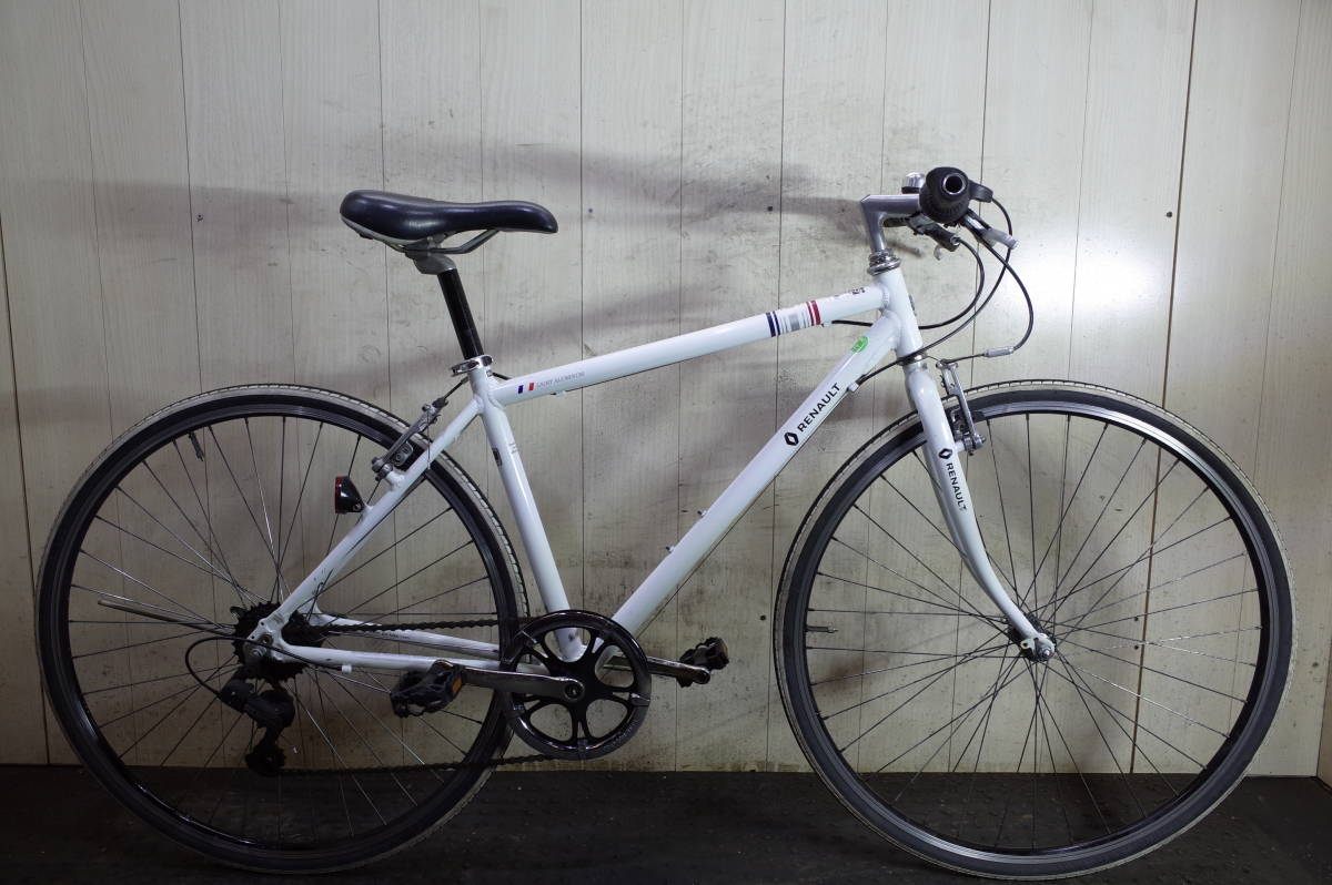 s*1様 ルノーRENAULT700C シマノ6速 アルミ 440mm クロス ☆さいたま市発☆ renaultルノー 700C アルミ シマノ6速 440mm クロス