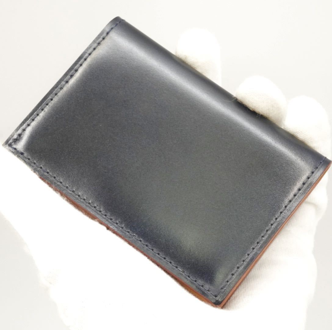 美品 GANZO コードバン 名刺入れ カードケース ガンゾ 馬革 牛革 本革