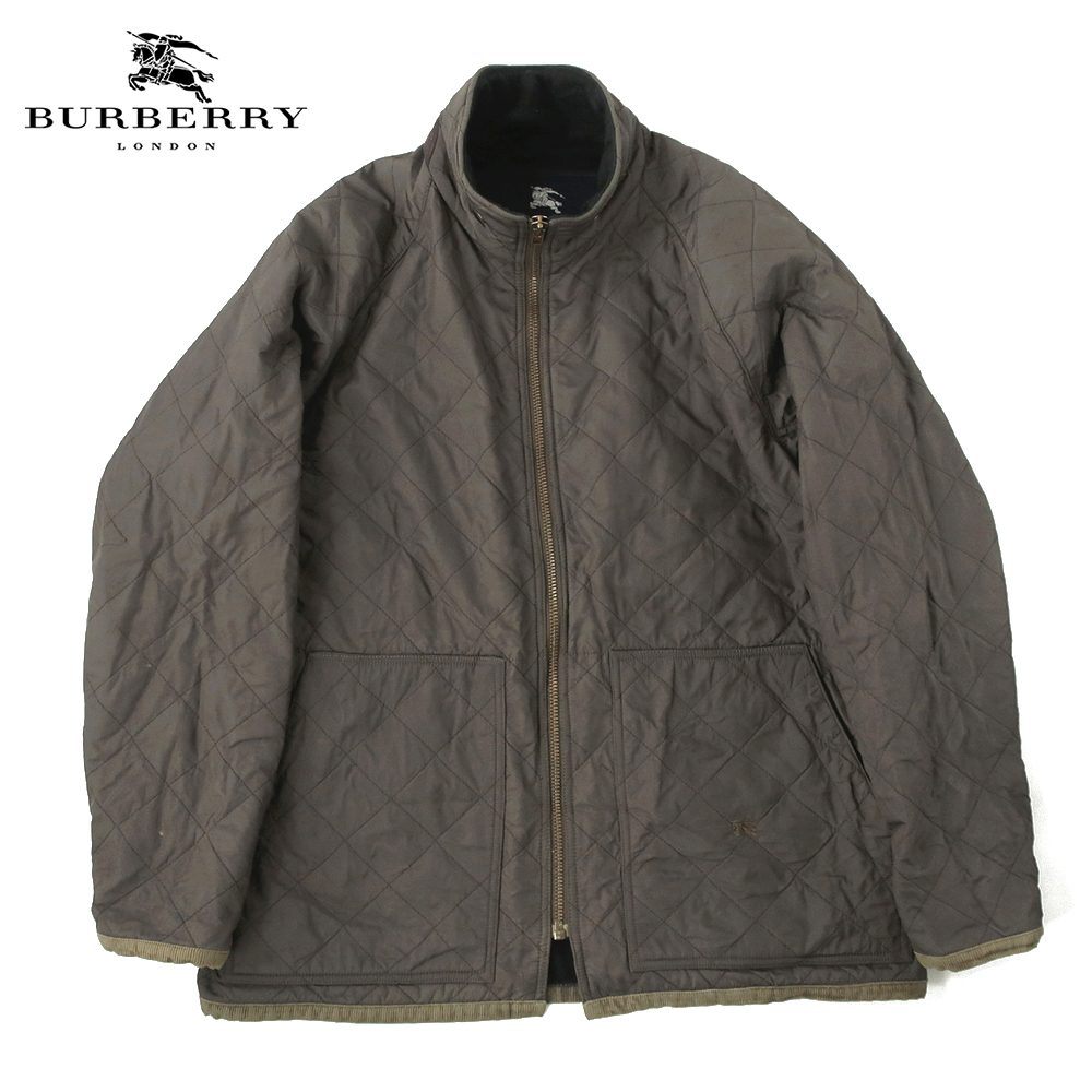 BURBERRY バーバリー キルティング中綿ブルゾン ホース刺繍　オリーブカーキ 52(XL)