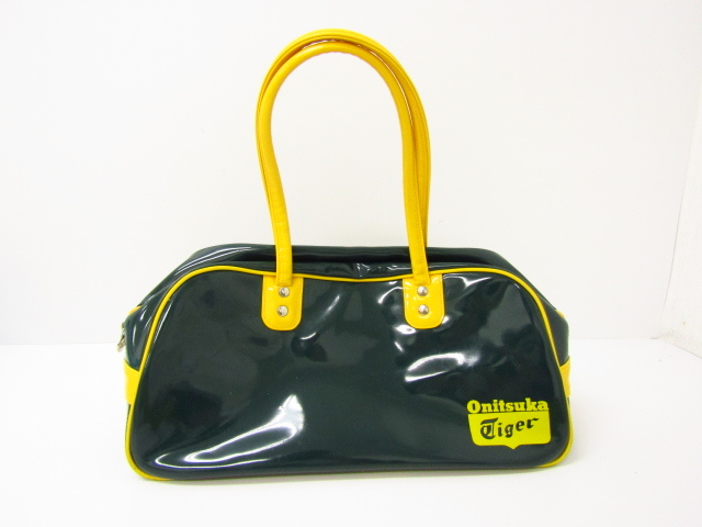 ONITSUKA TIGER オニツカタイガー スポーツバッグ ハンドバッグ エナメル ⊥BG4144