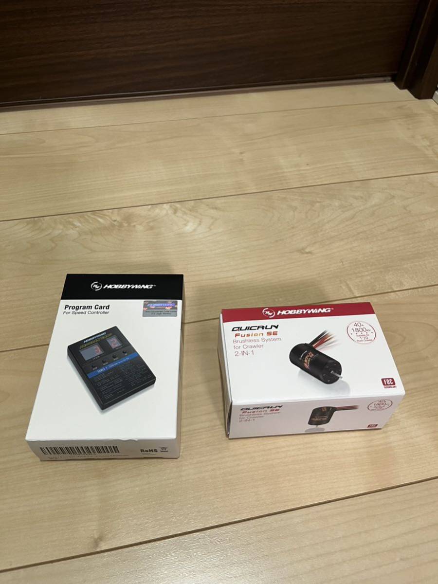 ホビーウィング　HOBBYWING QUICRUN FUSION SE Brushless System For Crawler 2-IN-1 モーターアンプ内蔵　セッティングカード付き