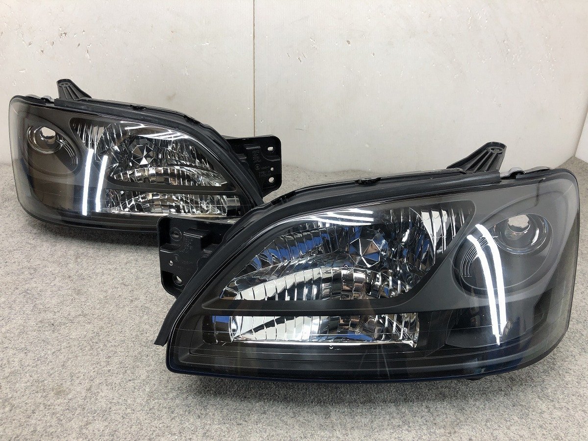 レガシィBH5/BE5 後期　純正　インナーフルマットブラック塗装（艶消し）ウインカークリア仕様　ヘッドライト　T9140
