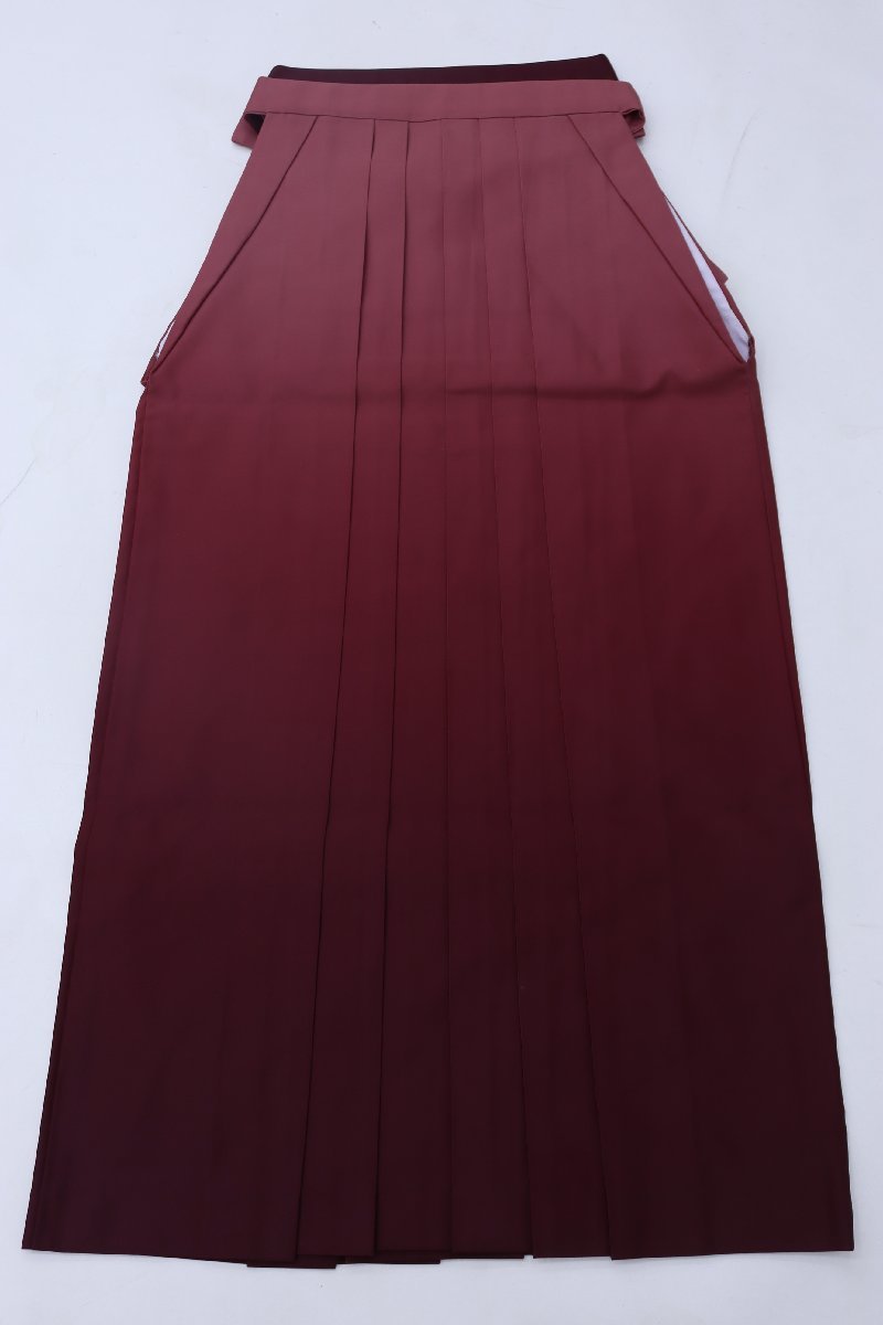 cherry★y2807lz★卒業の思い出作り★着用可★卒服コレクション★女性 袴★卒業式★京都散策/はかま★エンジ系 ぼかし【中古品/ポリ】