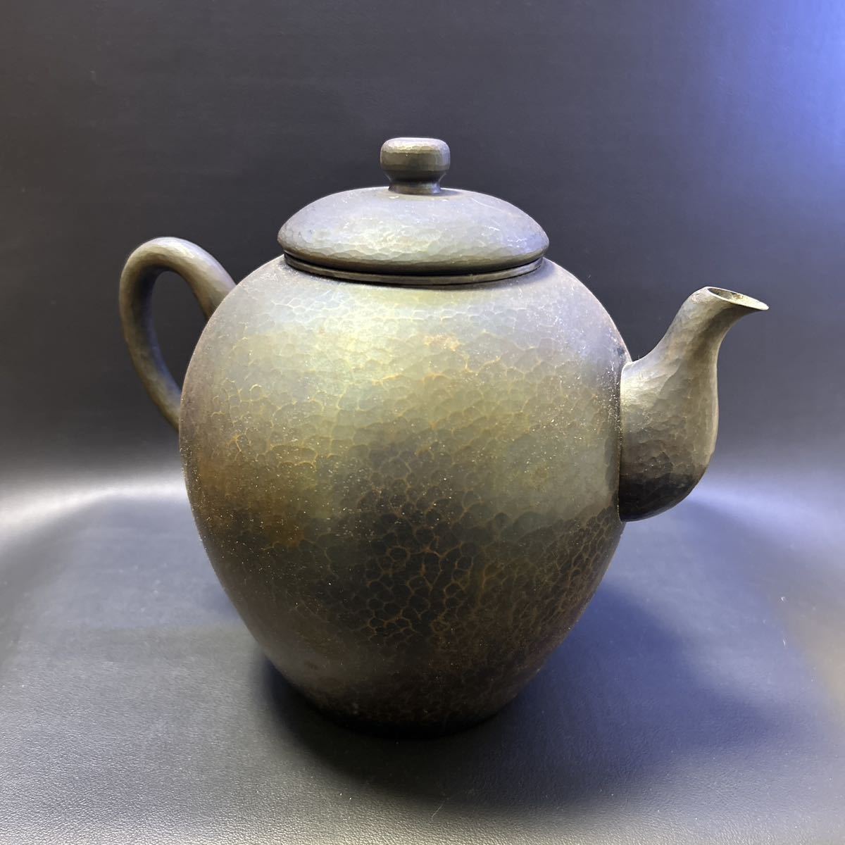 玉川堂 鎚起銅器 - 煎茶道具 湯沸 銅瓶 水注 鎚肌 □玉川堂 金 梅蘭竹