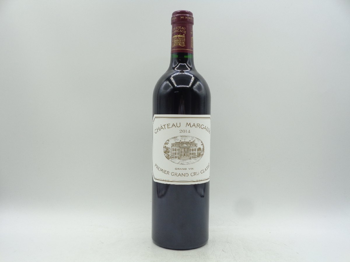 【同梱不可】CHATEAU MARGAUX 2014 シャトー マルゴー プルミエ グラン クリュ 赤ワイン 750ml 未開封 古酒 X244938