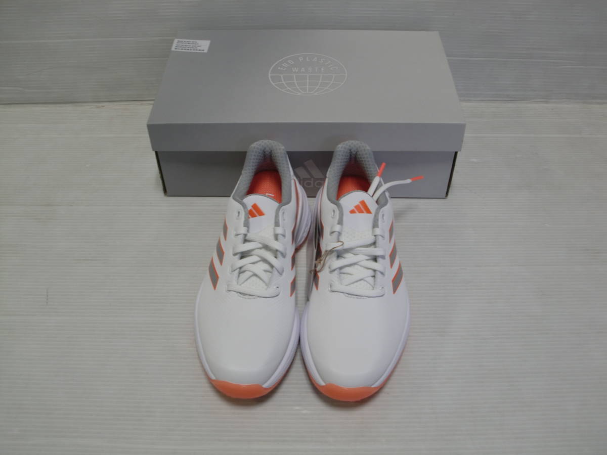 アディダス　ゴルフシューズ　W ZG23　GZ2176　ホワイト×シルバー×オレンジ　24.0cm　日本仕様　新品