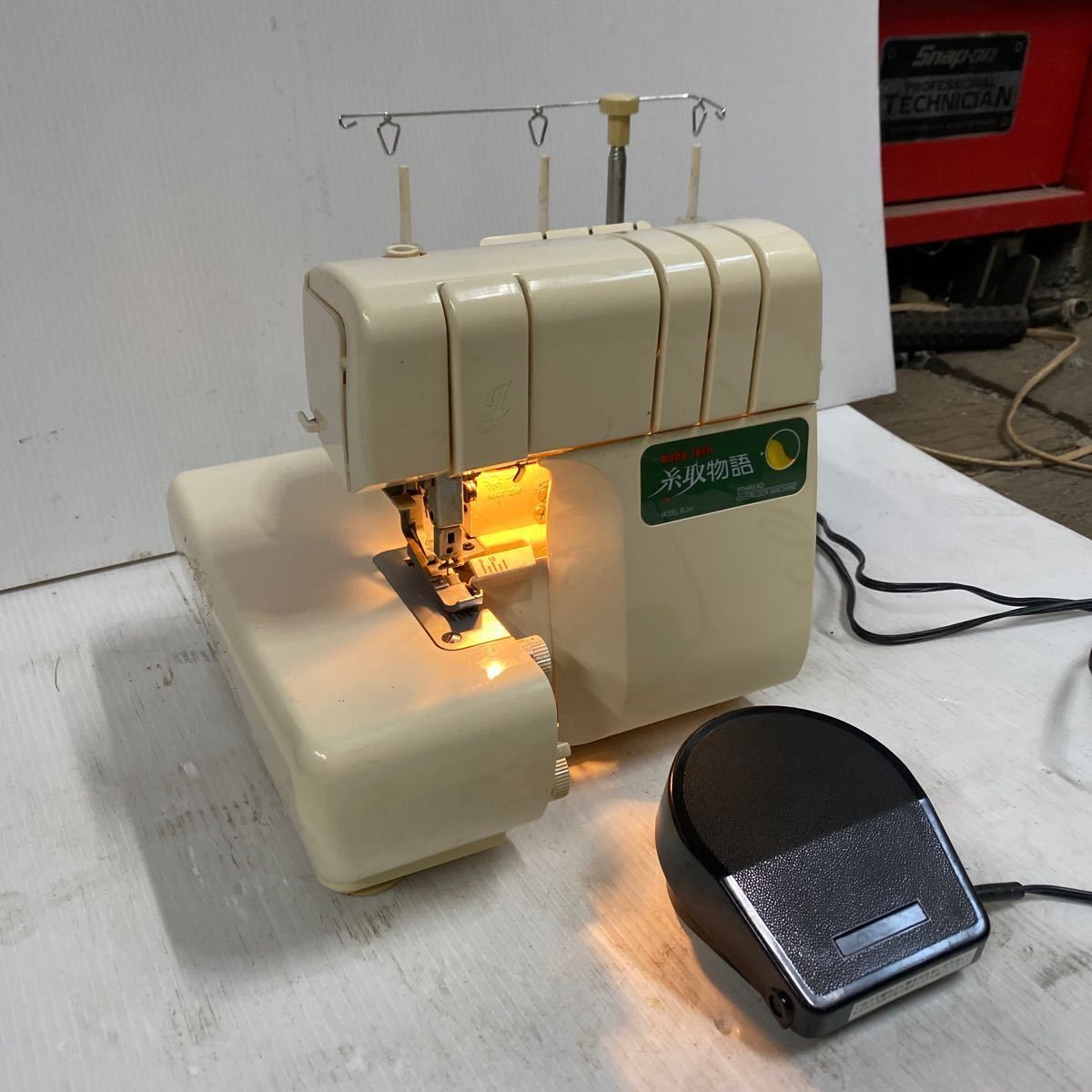 【超激安】JUKI ミシン/babylock 糸取物語 BL241 ジューキ ベビーロック/フットペダル付/1本針3本糸/日本製/手工芸/超破格大特価1000円