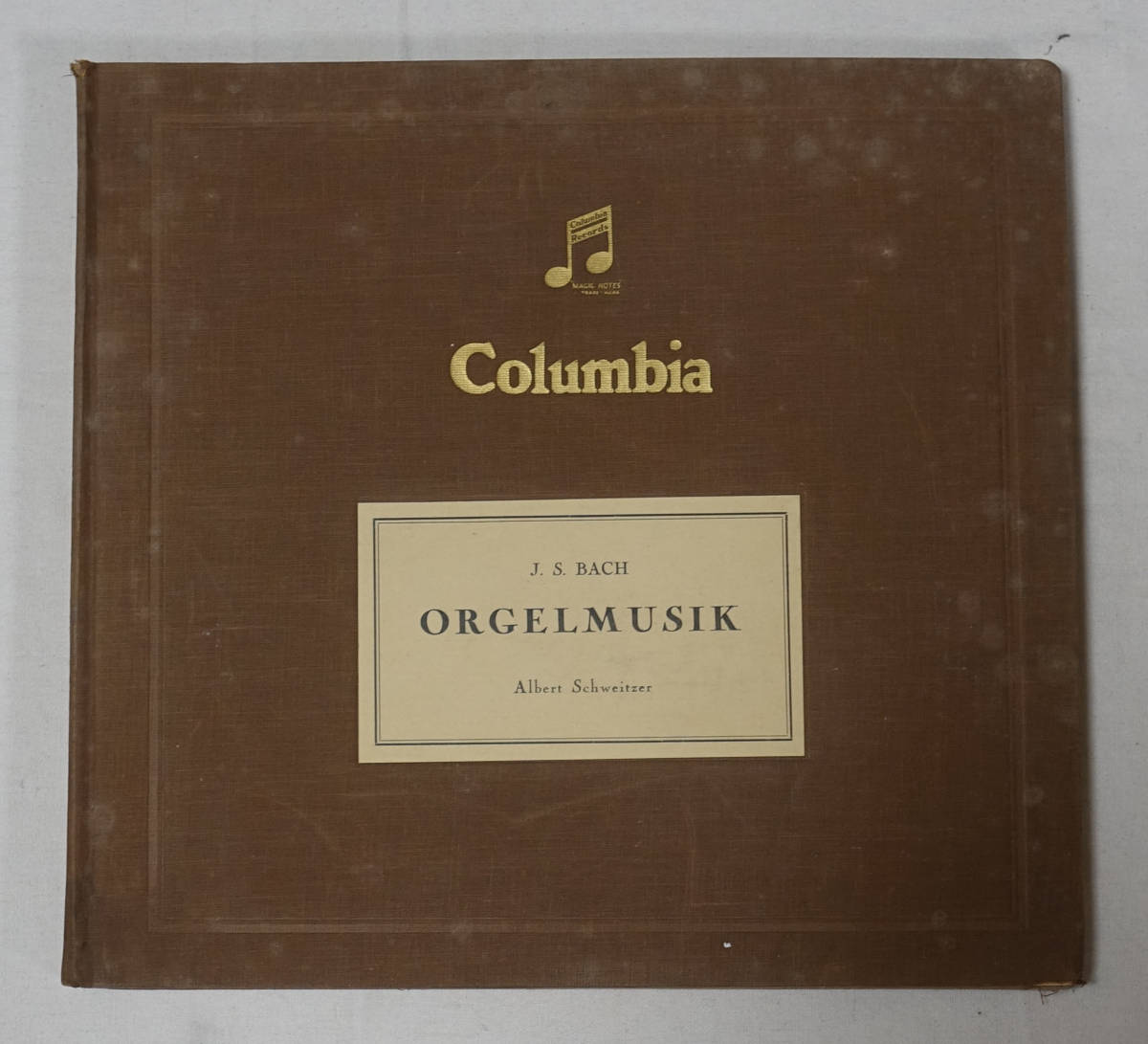 超レア! 極美！英Graphophone バッハ: Organ作品集 アルベルト・シュヴァイツァー