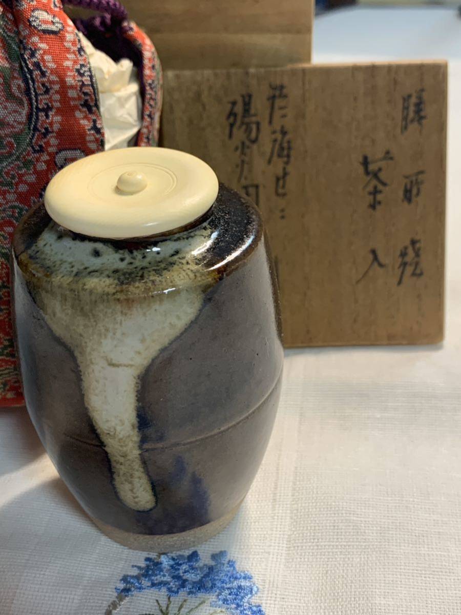 膳所焼淡海ぜぜ 陽炎園 岩崎新定 色絵 水と紅白梅 茶碗共箱 新品 膳所