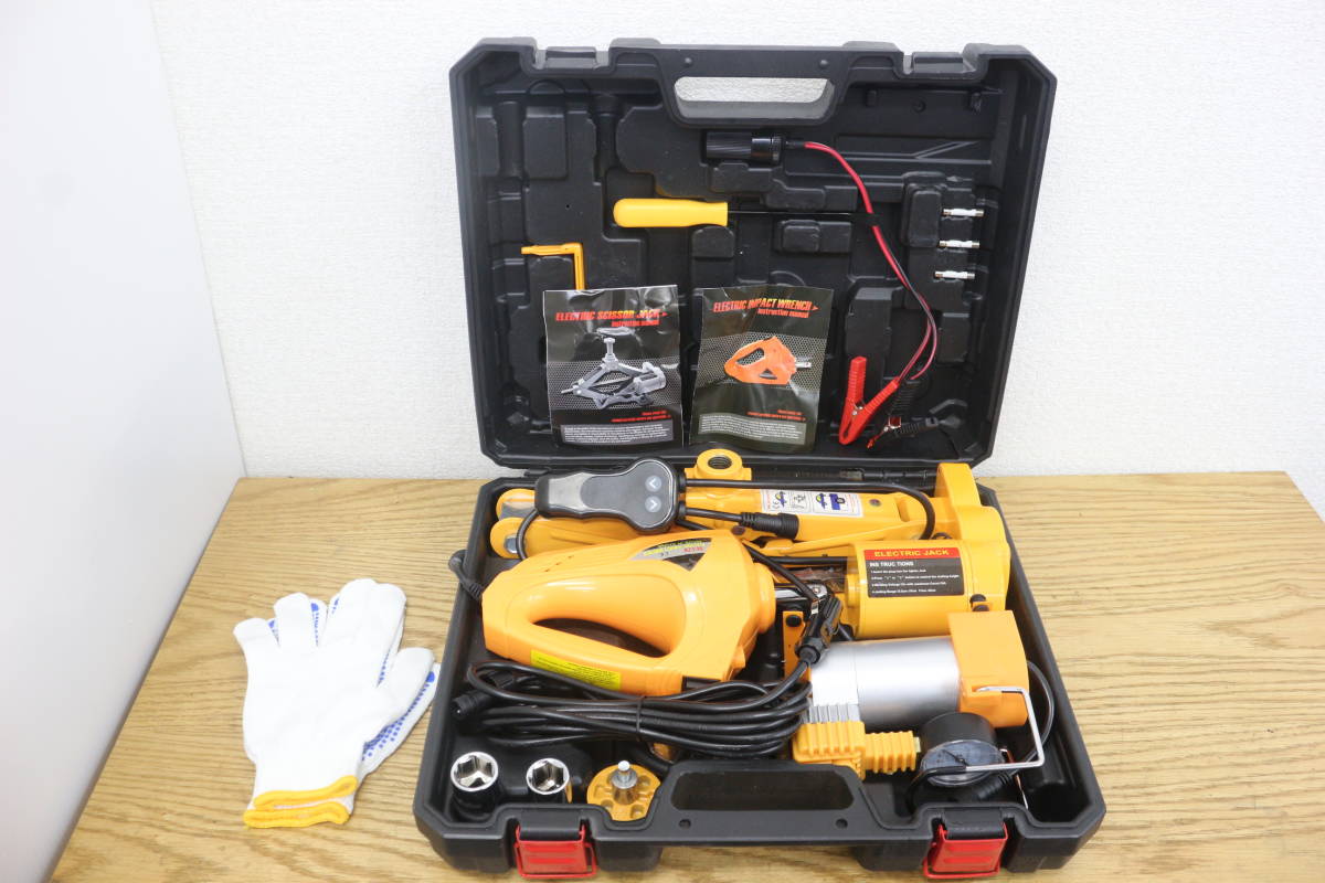 電動ジャッキ シガーソケット DC12V ELECTRIC SCISSOR JACK 7G837 2t