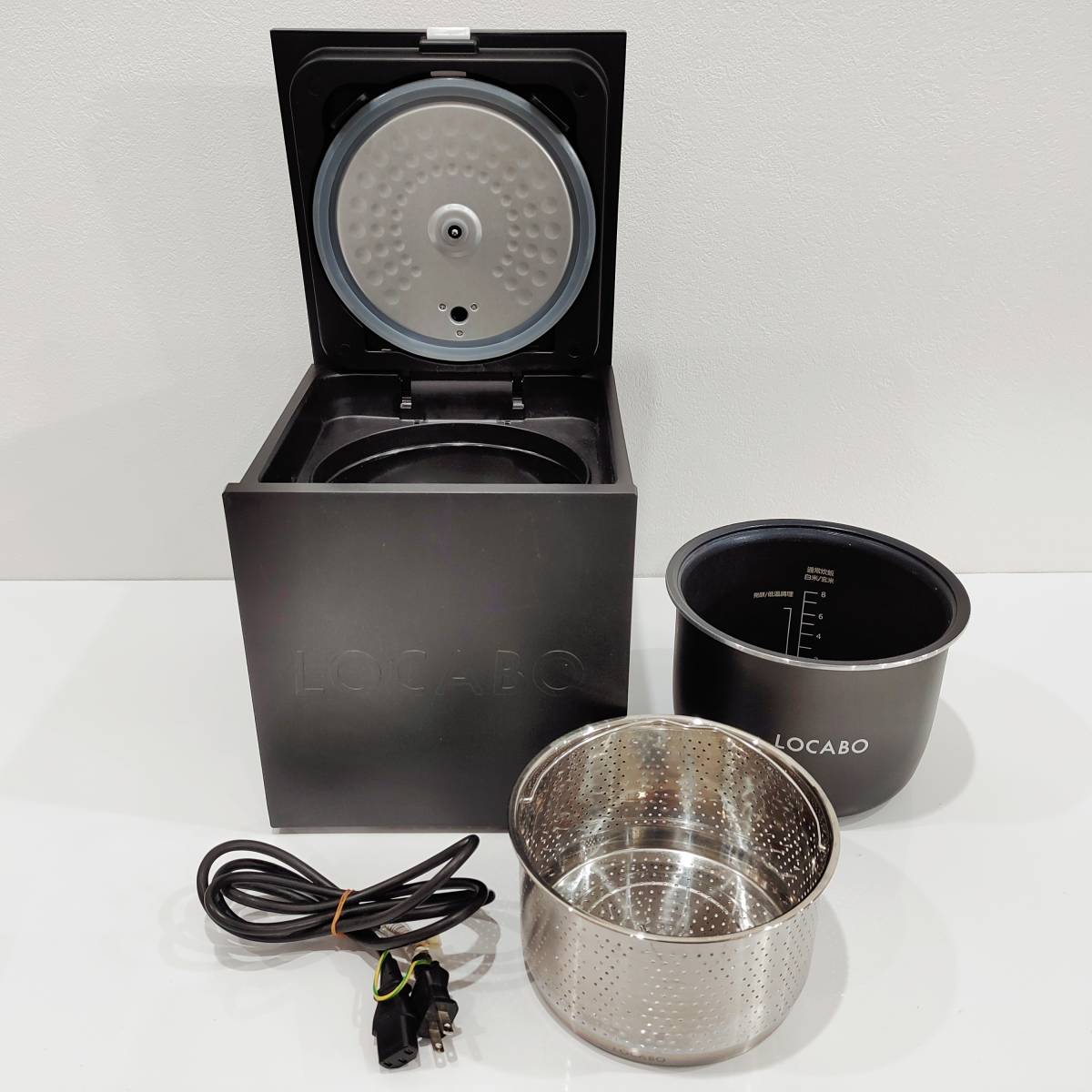 ○動作品 ロカボ LOCV-3D7040-B 糖質カット 炊飯器 LOCABO:V ブラック 