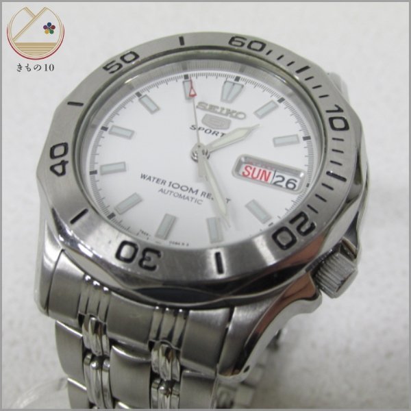 着物10 SEIKO セイコー 5 ファイブ 自動巻 腕時計 デイデイト 裏スケ