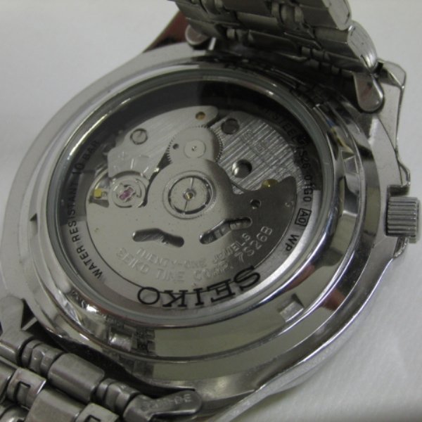 着物10 SEIKO セイコー 5 ファイブ 自動巻 腕時計 デイデイト 裏スケ
