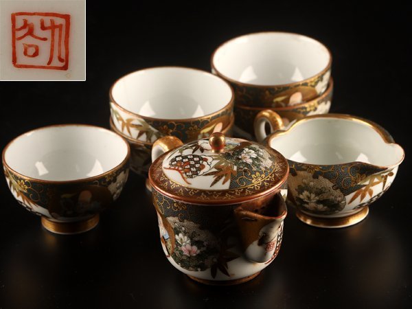  流 九谷焼 青粒 七福神煎茶器揃 TP781(急須、土瓶)｜売買されたオークション情報、yahooの商品情報をアーカイブ公開 - オークファン 九谷