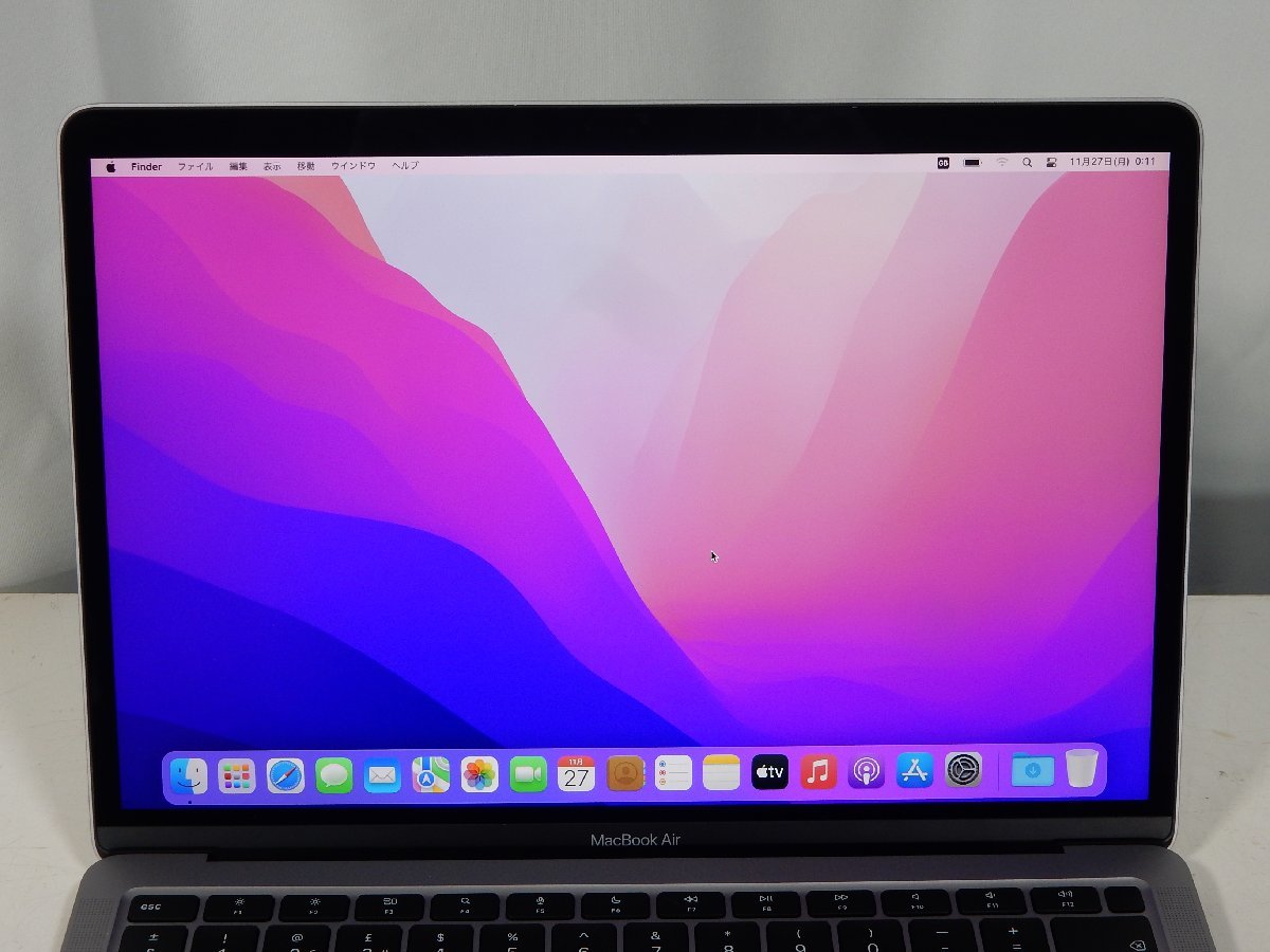 美品 Apple MacBook Air 13-inch 2020 Z124000JW A2337 M1 8C CPU 7C