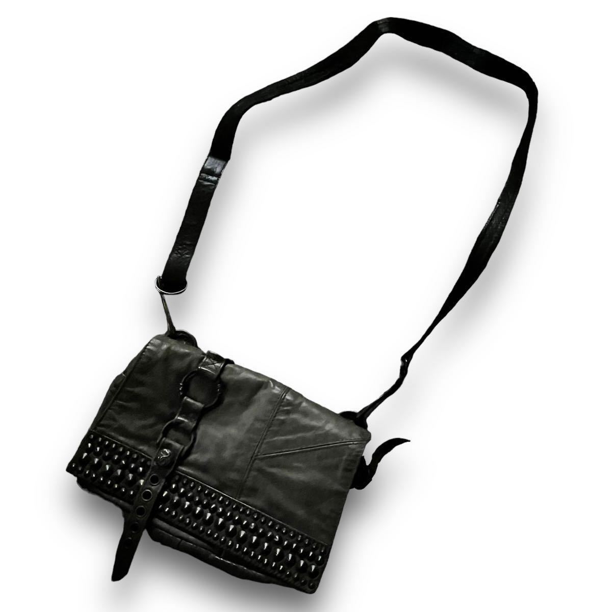00's KMRii Archive Leather Shoulder Bag アーカイブ ケムリ バッグ