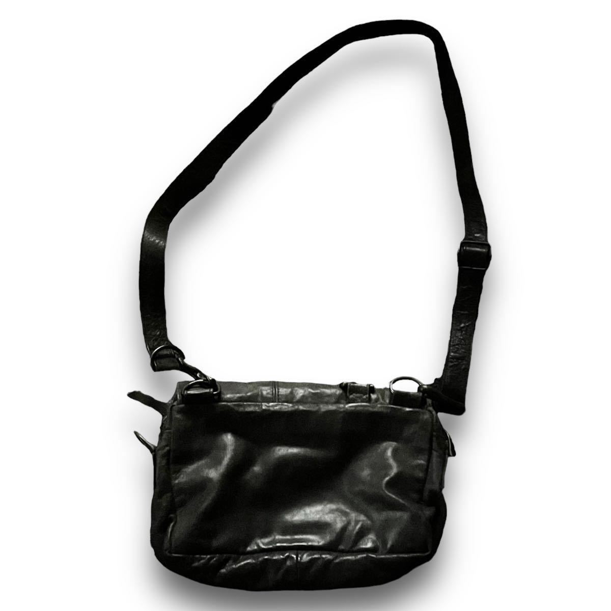 00's KMRii Archive Leather Shoulder Bag アーカイブ ケムリ バッグ