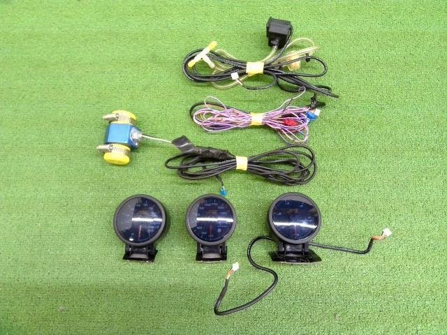 オートゲージ メーター 3点セット 水温 電圧 バキューム 中古品 MJ23S/MH23S yatsu