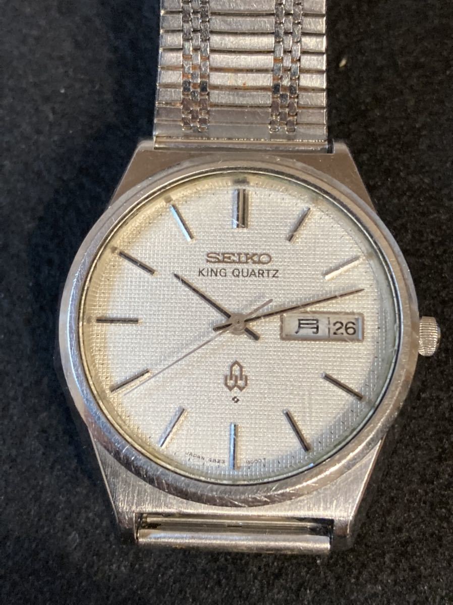 【1円スタート】SEIKO セイコー 腕時計 キング クォーツ 4823-8050 king quarts 部品取り用　ジャンク品
