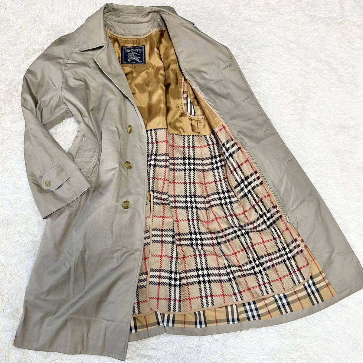 バーバリー 極美品 BURBERRY LONDON ステンカラーコート 撥