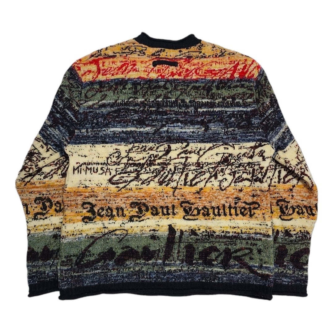 AW1998 Jean Paul Gaultier SCRIPT GRAFFITI WOOL KNIT SWEATER