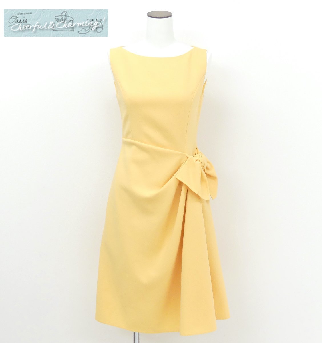 FOXEY ワンピース ドレス エレガントスウィング 40 ソフトイエロー  