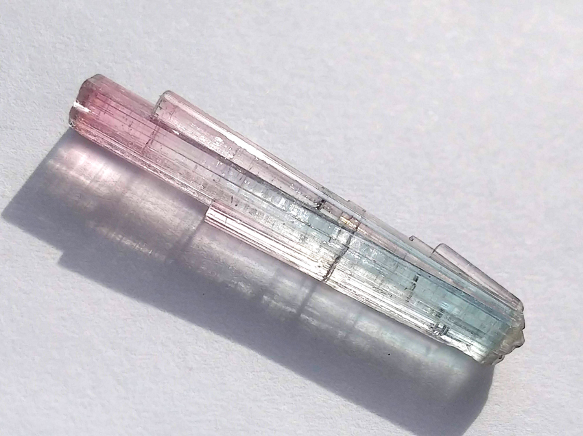 アフガニスタン産 レインボートルマリン 標本 原石 Tourmaline (リチア