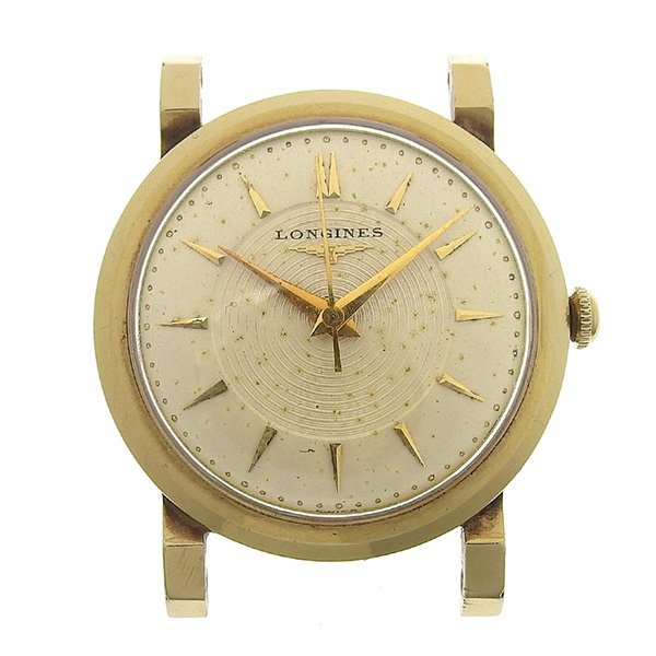 ロンジン 手巻き 1円 LONGINES 腕時計 稼働 アンティーク ゴールド文字 