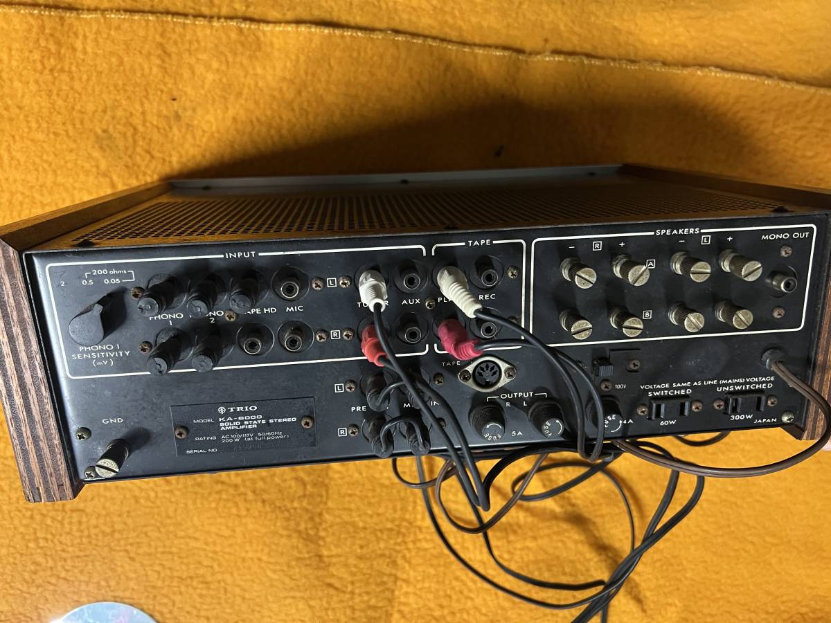 TRIO KA-6000 プリメインアンプ 動作品 TRIOのプリメインアンプ KA-6000 - TRIO KA-6000の内部を覗く : 自作の