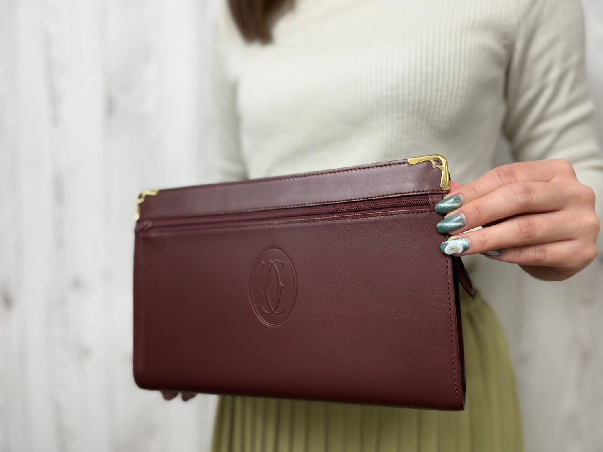 極美品 Cartier カルティエ マストライン セカンドバッグ ハンドバッグ 