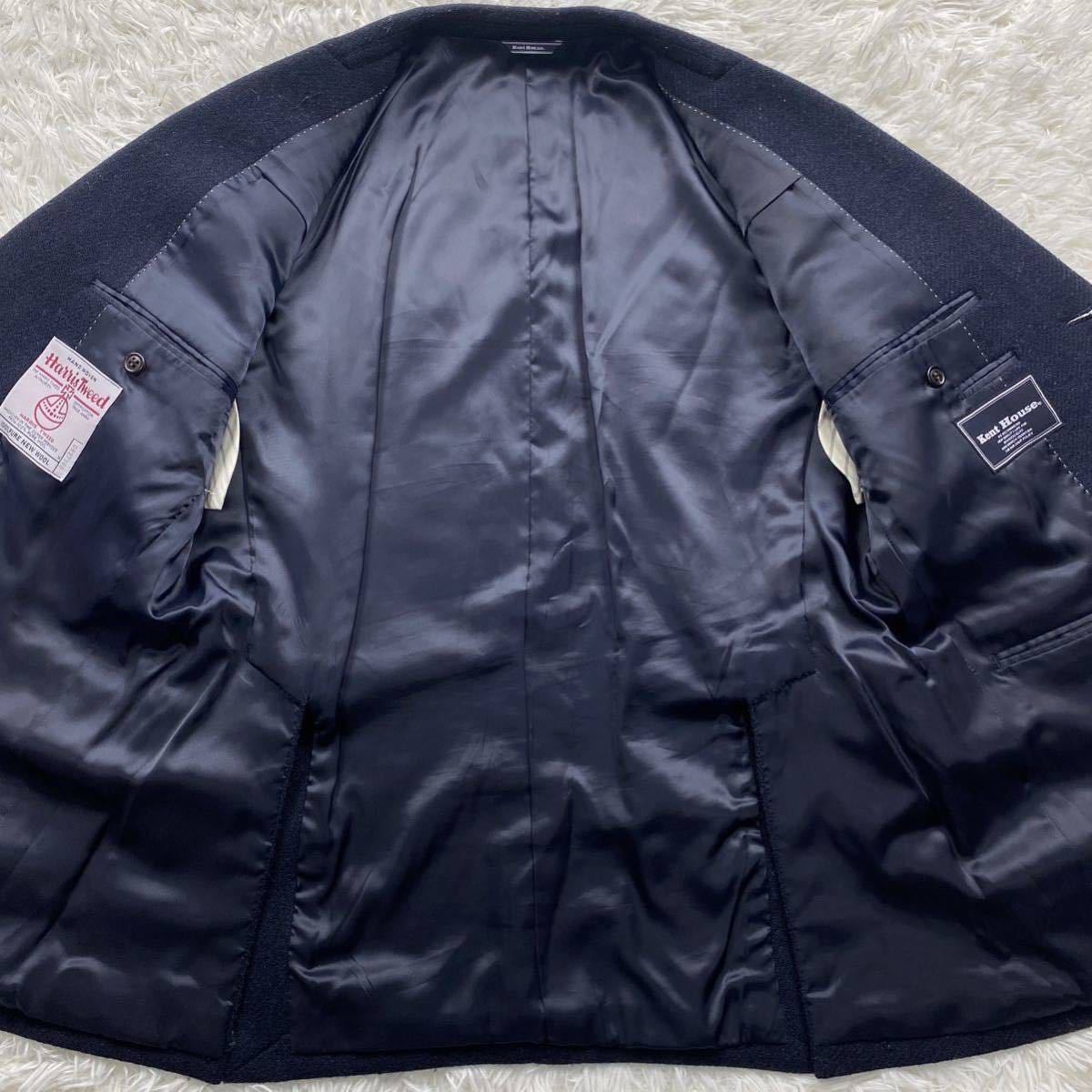 ☆美品 Kent House ケントハウス 紺ブレザー 3B 段返り 金釦ジャケット 