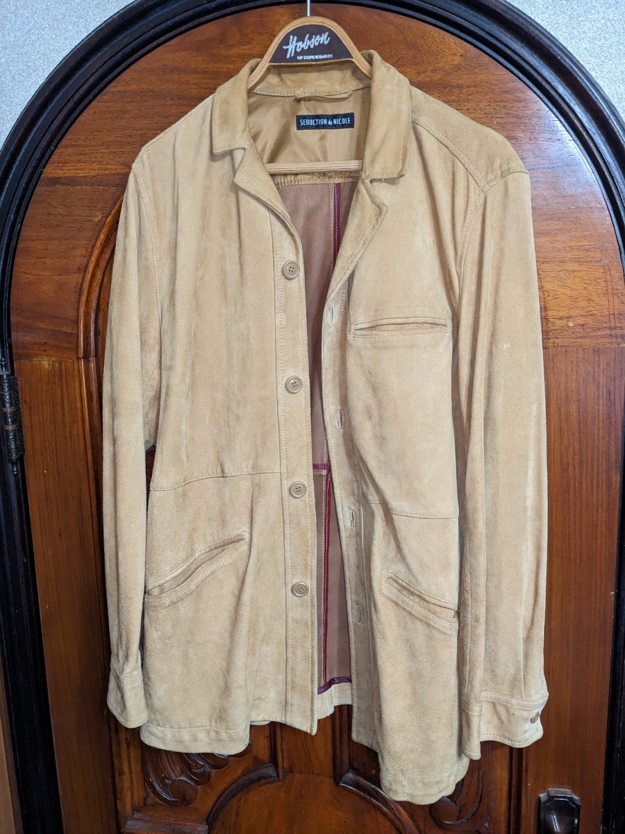 ニコル　ゴートスエード　一枚仕立て　カジュアルジャケット　ゴートスキン　山羊革