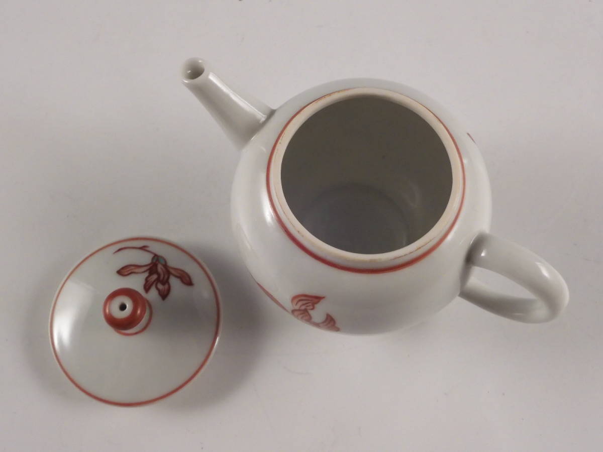 ○栄○平安 白鳳 造 赤絵 砲口 急須 煎茶道具 無傷完品 ud619 【公式通販】