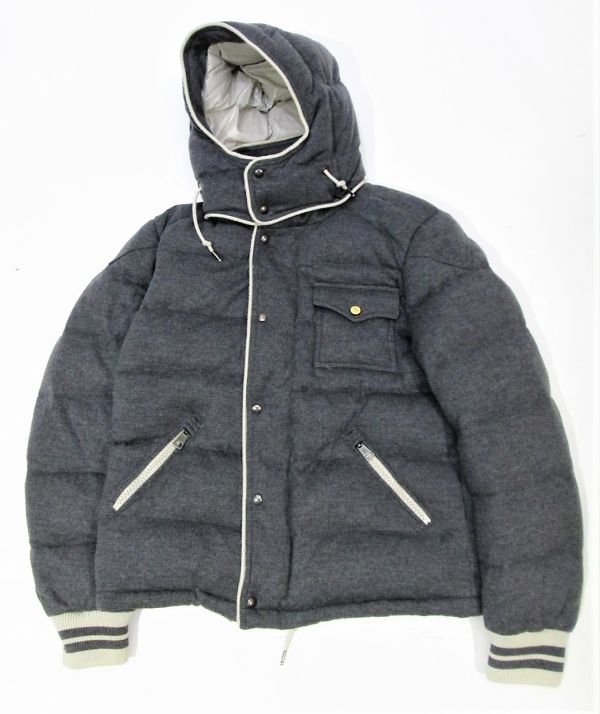 MONCLER (モンクレール) トリコロールトリミング フルジップ ダウン