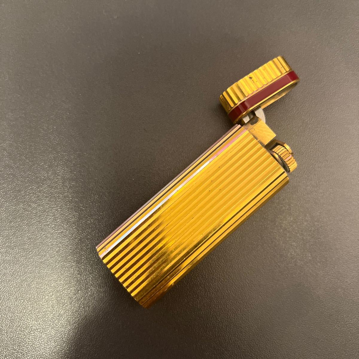 Cartier 】ガスライター カルティエ ライター ゴールドカラー 美 Cartier 】ガスライター カルティエ ライター ゴールドカラー 美