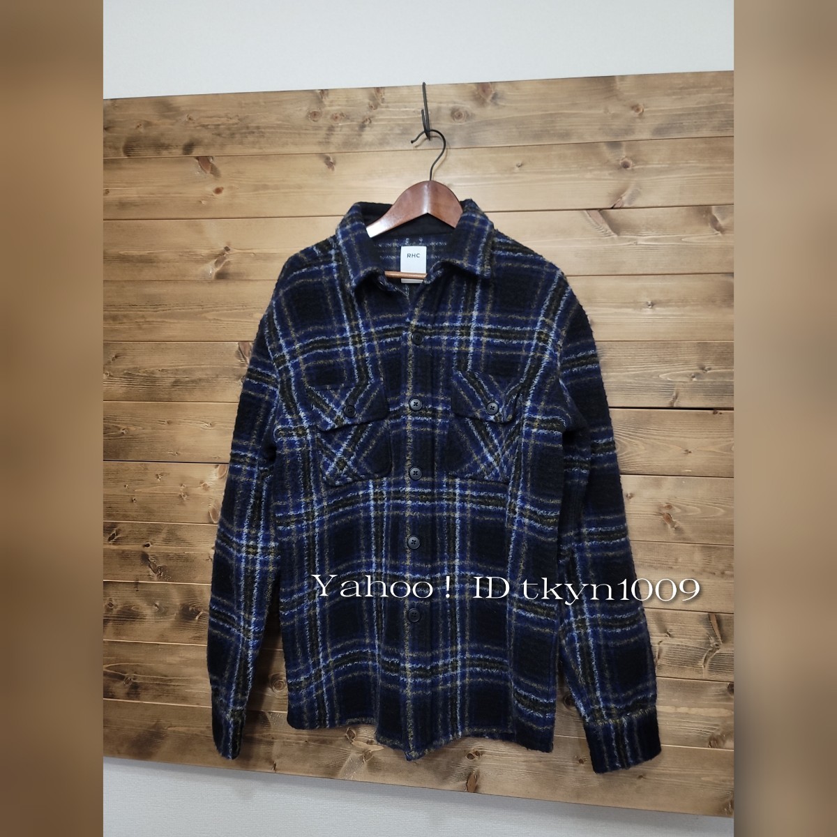 RHC RON HERMAN ロンハーマン シャギー チェックシャツジャケット CPO シャツジャケット 長袖 