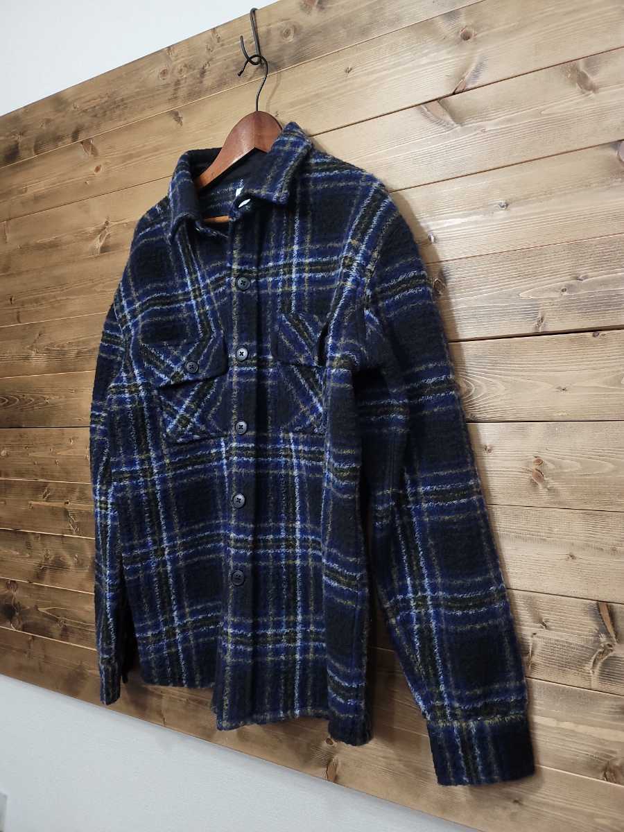 RHC RON HERMAN ロンハーマン シャギー チェックシャツジャケット CPO