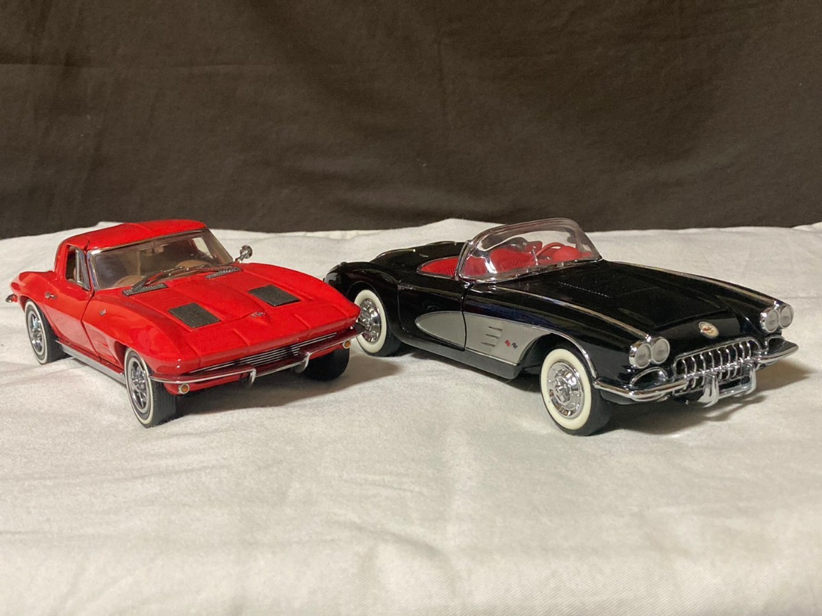 ☆FRANKLIN MINT 1958/1963 CHEVROLET CORVETTE PRECISION MODELS